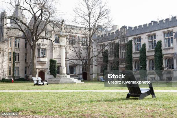 Mccosh And Dickinson Halls At Princeton University Stock Photo - Download Image Now - Architecture, Built Structure, Campus