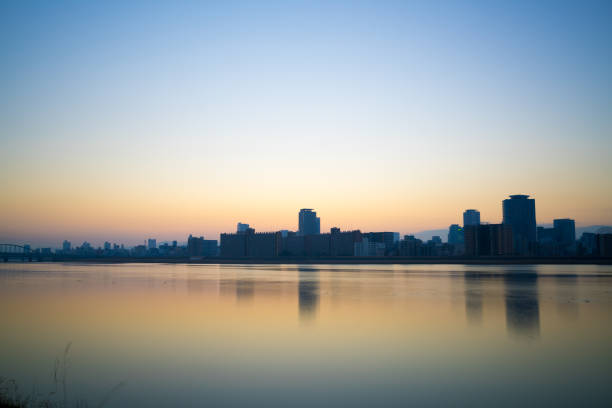 istock Yodo river and Umeda morning view,Osaka,Japan 655084176