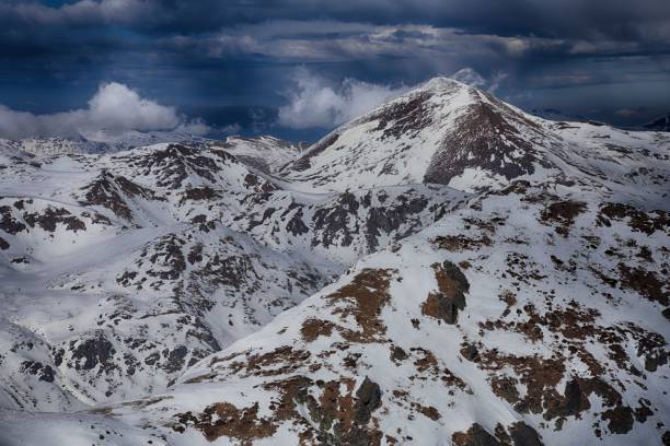 istock Sar / Sharr Mountains / Malet e Sharrit between Macedonia and Kosovo in winter seen from the highest peak of Kosovo - Rudoka / Maja e Njeriut 655087892