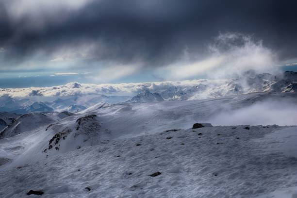 istock Sar / Sharr Mountains / Malet e Sharrit between Macedonia and Kosovo in winter seen from the highest peak of Kosovo - Rudoka / Maja e Njeriut 655091940