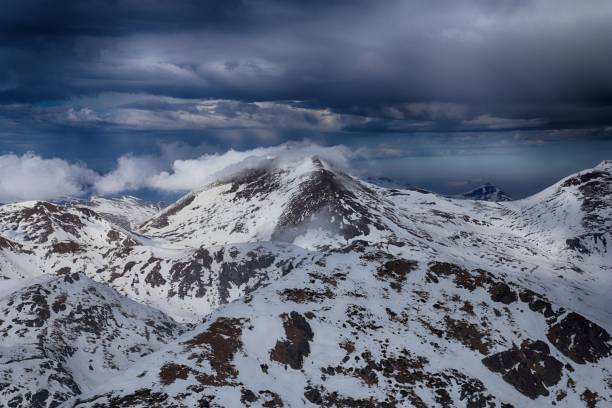 istock Sar / Sharr Mountains / Malet e Sharrit between Macedonia and Kosovo in winter seen from the highest peak of Kosovo - Rudoka / Maja e Njeriut 655092294