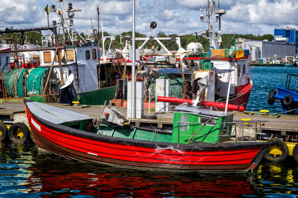 istock Fishing harbor in Kolobrzeg, Poland 655097984