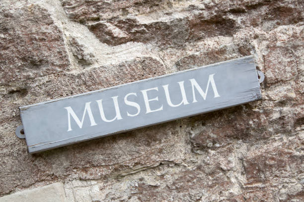 istock Closeup of Museum Sign 655100798