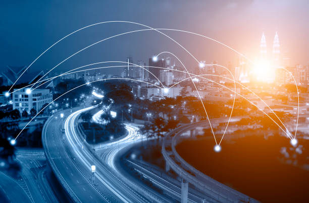 istock Kuala Lumpur cityscape and network connection concept. 655103982