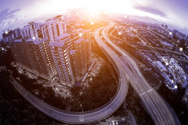 istock Kuala Lumpur cityscape and network connection concept. 655103984