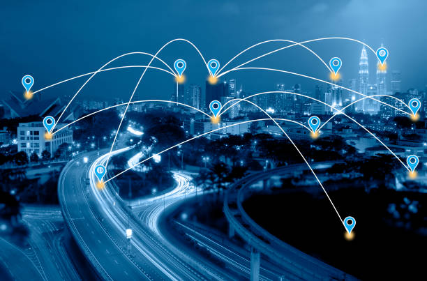 istock Blue tone Kuala Lumpur cityscape searching location and navigation concept. 655104578
