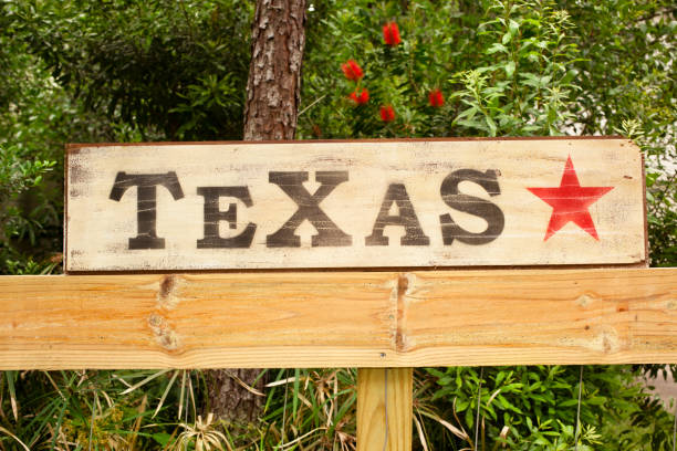 istock Texas sign on fence outdoors in summer. 655105484