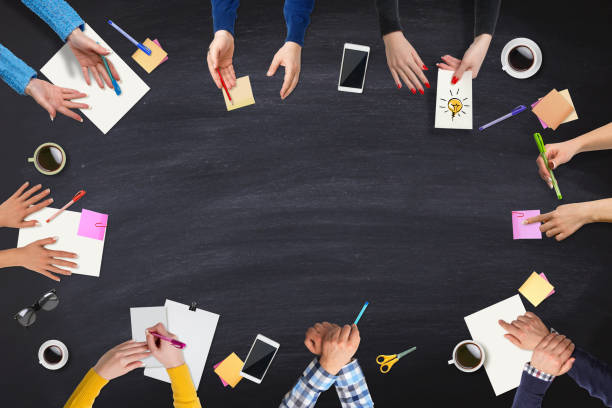 istock Business peoples strategy meeting on table 655108864