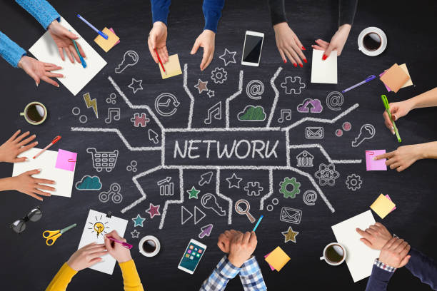 istock Business peoples meeting, network plan on table 655108906