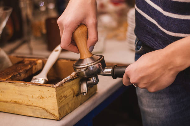 istock Barista Cafe Making Coffee Preparation Service Concept 655120430