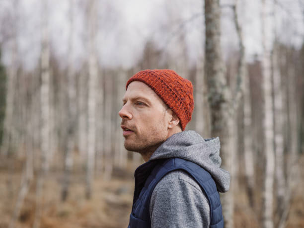 istock Man in the woods nature in spring 655126010