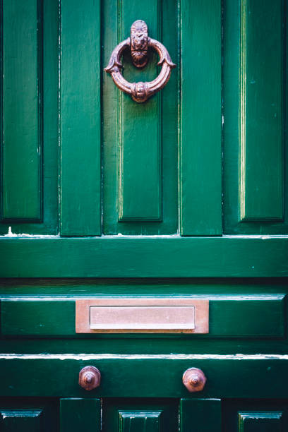 istock Green Wooden Door 655130396