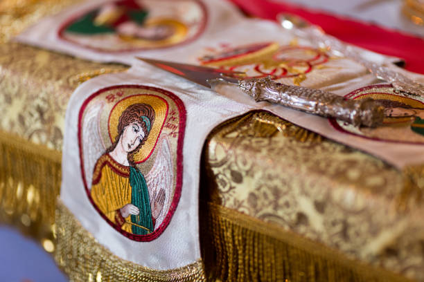 istock The altar of the church 655137540