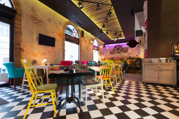 istock Interior of a modern urban restaurant 655137620