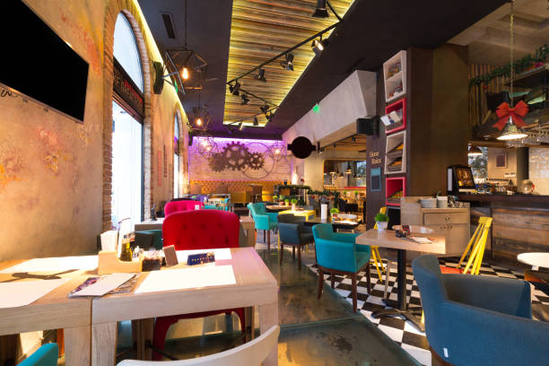 istock Interior of a modern urban restaurant 655137678