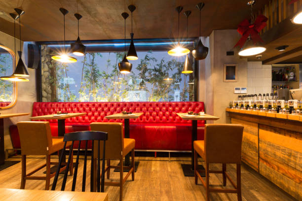 istock Interior of a modern urban restaurant 655140464
