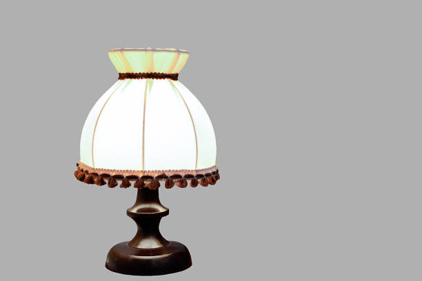 istock Old wooden desk lamp 655141512
