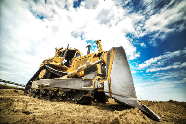 istock Heavy duty road building machine -  vehicle. 655141774