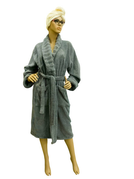 istock Full-length female mannequins wearing bathrobe 655144602