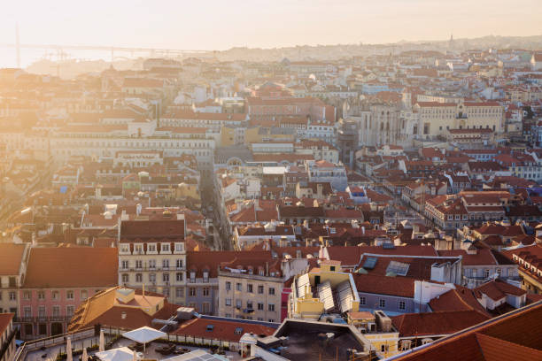 istock Panorama of Lisbon at sunset 655152806