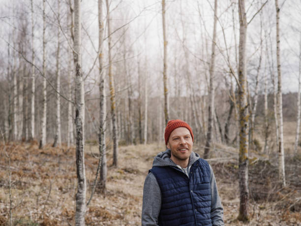 istock Man in the woods nature in spring 655153138