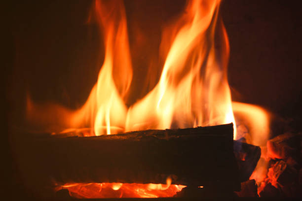 istock Close-Up of fire burning in fireplace 655156398