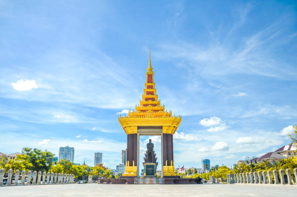 istock A bronze statue of the late King Father Norodom Sihanouk Statue at Phnom Penh 655194380