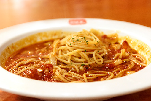 Chilli Prawn & Tomato Spaghetti