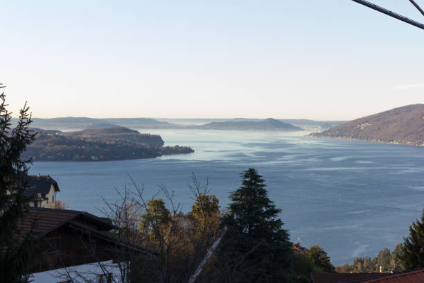 istock lago maggiore mountain view on lake 655235536
