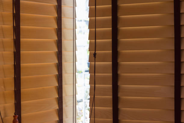 istock brown wood blind lighting outdoor 655235570