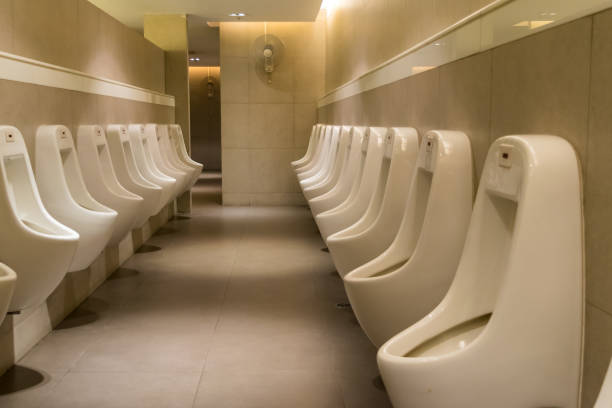 istock toilet Men's bathroom 655237816