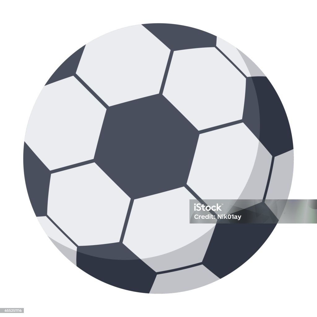 Pelota de fútbol medio - arte vectorial de Fútbol libre de derechos