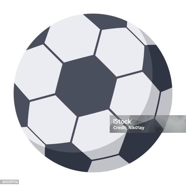 Ilustración de Pelota De Fútbol Medio y más Vectores Libres de Derechos de Fútbol - Fútbol, Pelota, Pelota de fútbol
