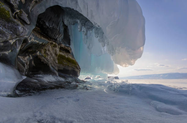 istock Frozen wave on a rock of Lake Baikal 655254174