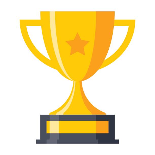 Trophy Cup Icon Trophy cup, award, vector illustration in flat style championship stock illustrations