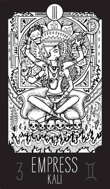Empress Kali Hindu Goddess Stock Illustration - Download Image Now