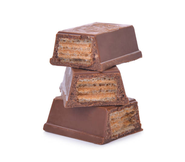 istock wafers in chocolate isolated on a white 655262992
