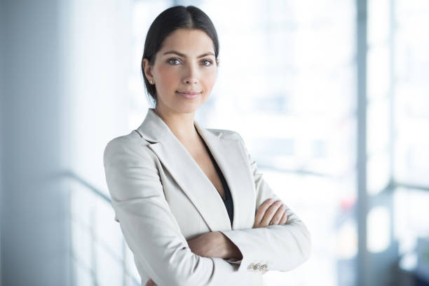 istock Confident Nice Business Woman With Arms Crossed 655266438