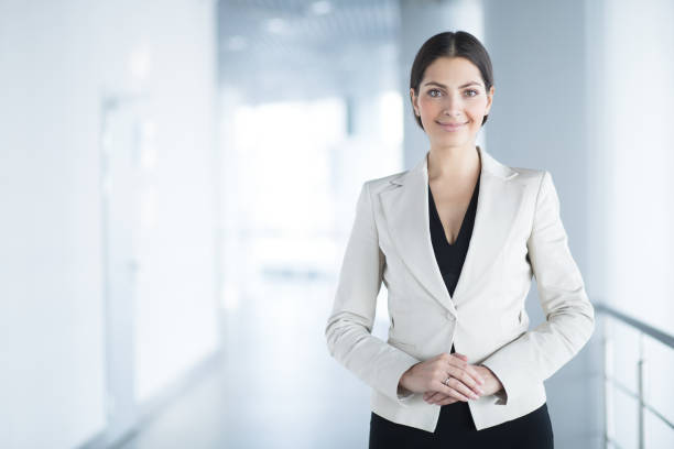 Smiling Elegant Middle-aged Business Woman
