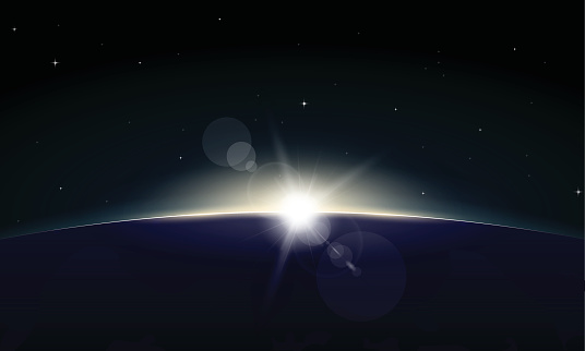 Dynamic Image Rising Sun Rising Sun Stock Illustration - Download Image Now - Horizon, Outer ...