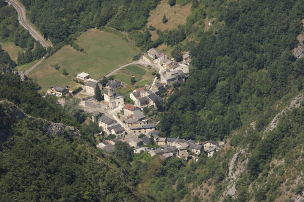 Mountain village in Pyrenees, France