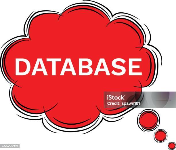 Vector Illustration Doodle Of Speech Bubble Database Eps8 Stock ...