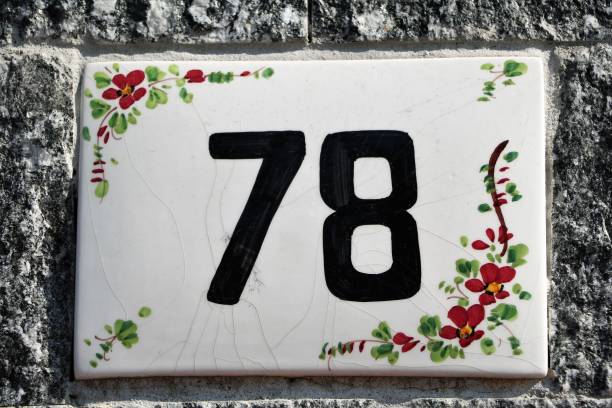 istock house number seventy eight at old stone wall 655299478