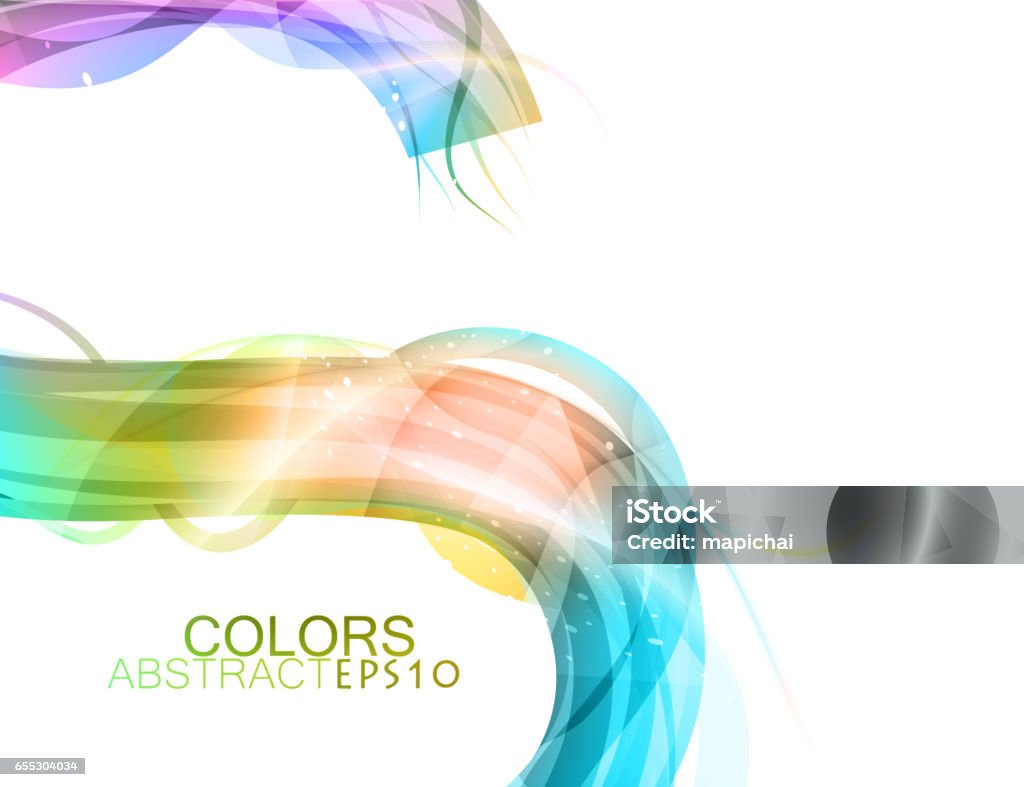 Colors Curve Scene Stock Illustration - Download Image Now - Abstract ...