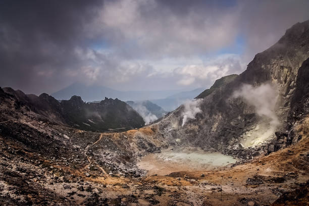 istock Mount Sibayak Volcano crater 655308062