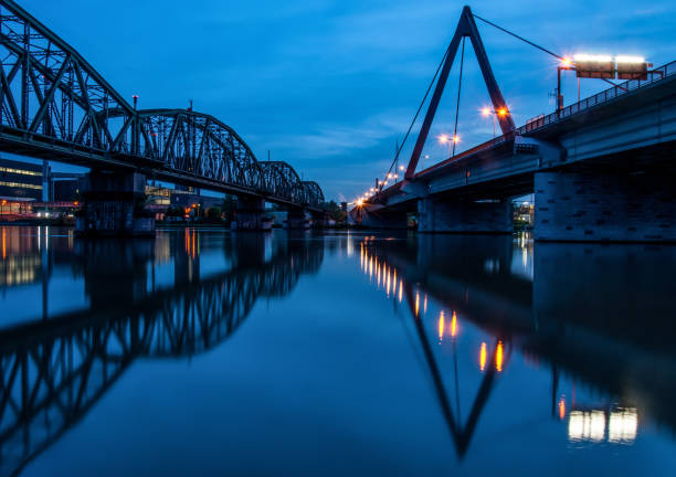 istock railway bridge and automobile bridge in Steyregg - Austria 655310836