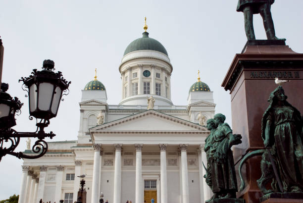 istock Helsinki Cathedral and Statues, Finland 655322088