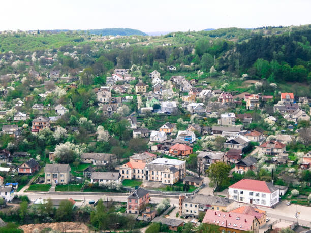 istock city view with mountains Europe Ukraine 655332410