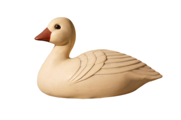 istock Duck statue with sunlight in the morning 655338240