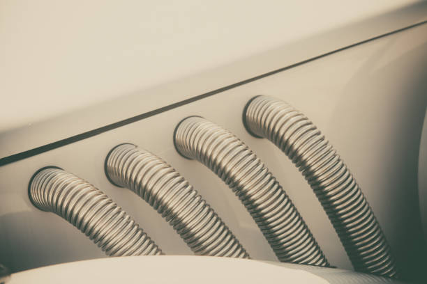 istock Exhaust pipes on a vintage car 655339276